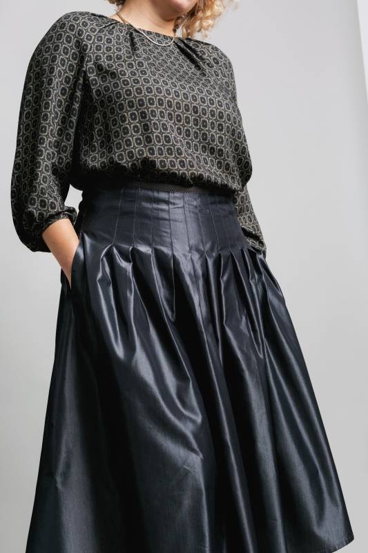Rockmacherin Regula Elegante Damenbluse aus fließendem Viskoseflanell Letzte 3 Tage