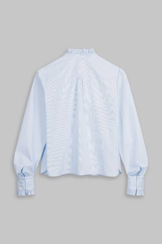 Rockmacherin Susanna Damen-Trachtenbluse mit Rüschen und modernem Ärmelschnitt Neueste Stile