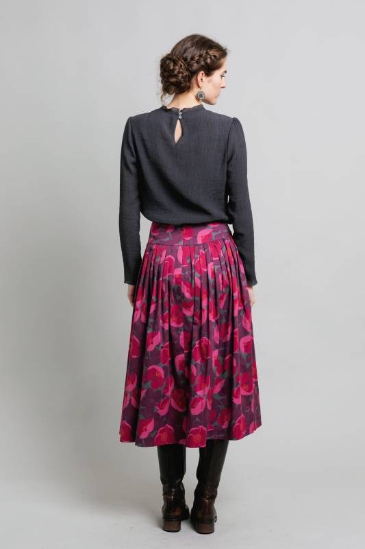 Rockmacherin Lucia Romantische Damenbluse aus Viskose-Crêpe Zeitbegrenzte Promotion