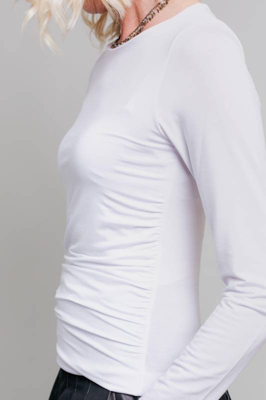 Rockmacherin Malou Langarm-Shirt mit Raffung
