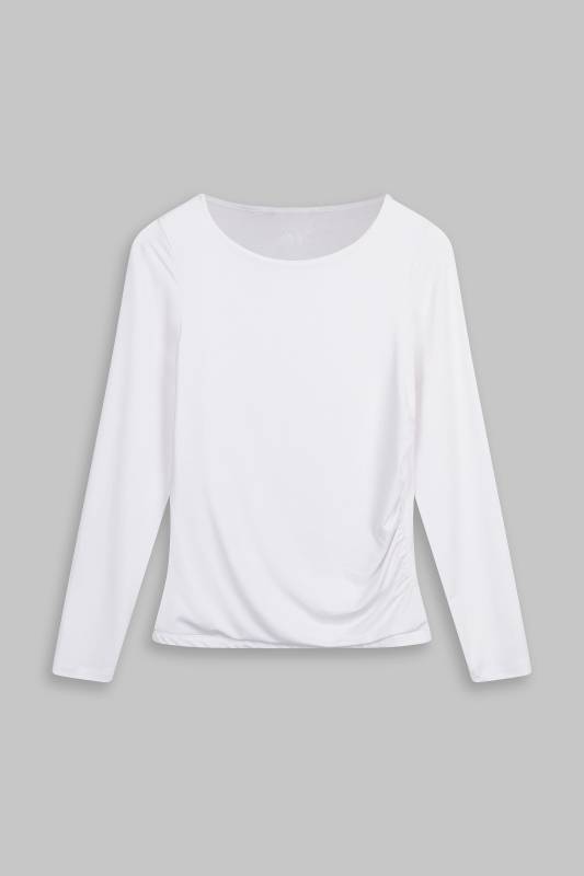 Rockmacherin Malou Langarm-Shirt mit Raffung Bis zu 50% Rabatt