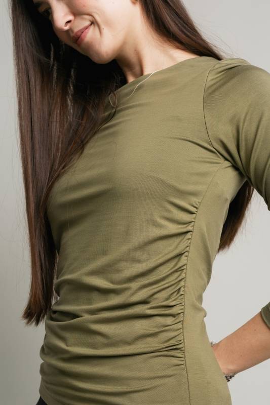 Rockmacherin Malou Langarm-Shirt mit Raffung Bis zu 60% Rabatt