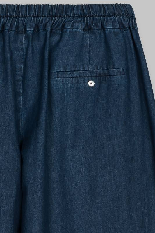 Rockmacherin Sempt Hosenrock aus weichem Denim mit Biesen und Gummizug Fabrikladen