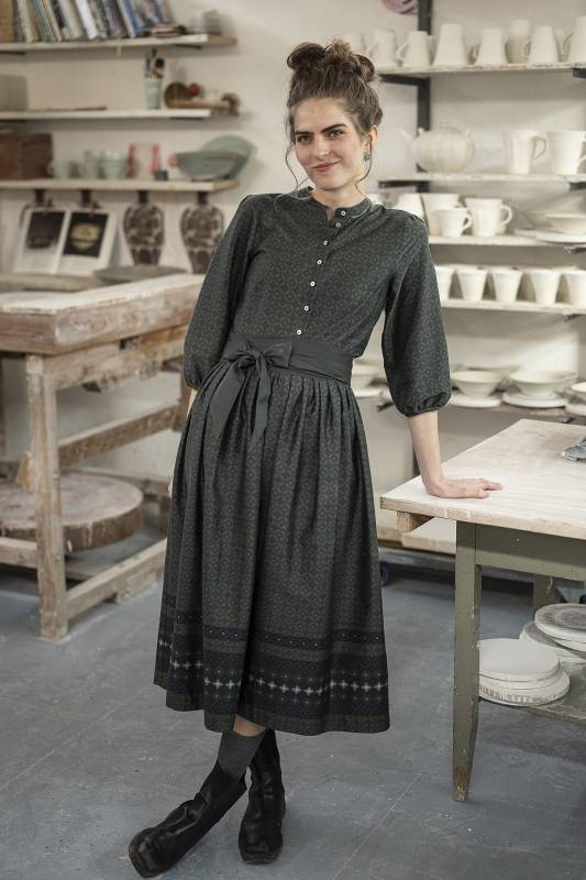 Rockmacherin Elena Vintagekleid mit Schärpe Black Friday Preise