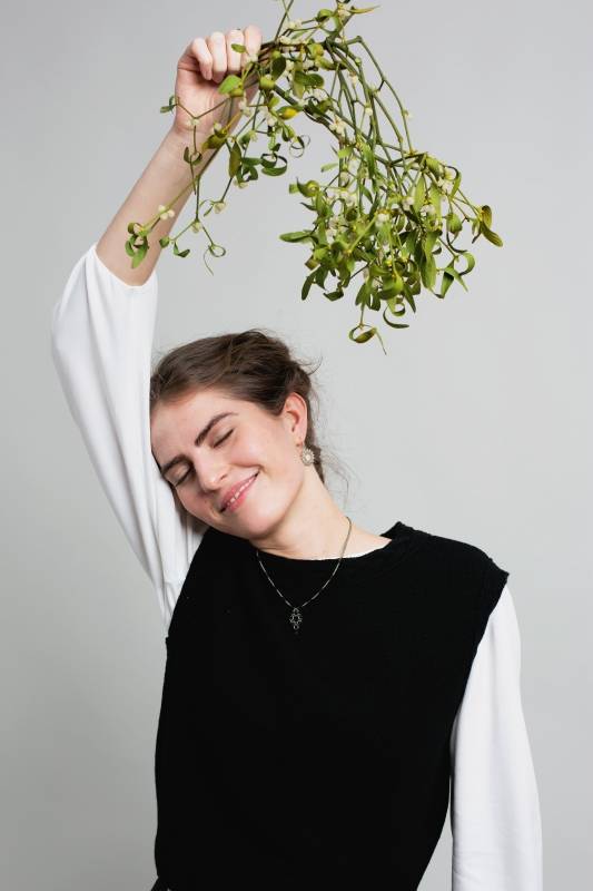 Rockmacherin Ottilie Trachtiger Strickpullunder kurz und gerade geschnitten Online