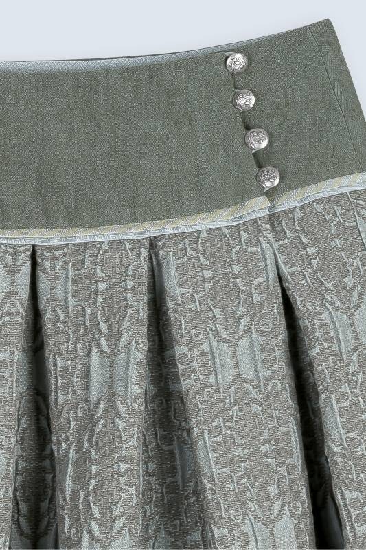 Rockmacherin Wiesn Trachctenrock in Midilänge mit strukturiertem Jacquard Sonderangebot