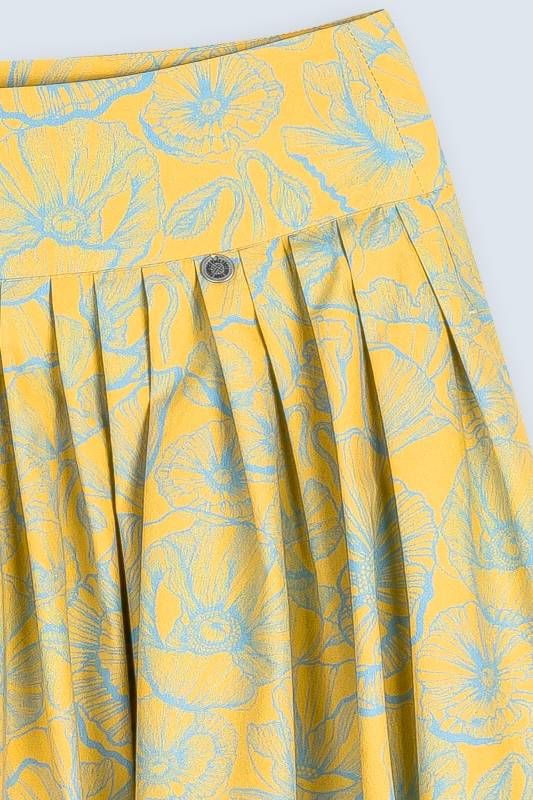 Rockmacherin Kalo lang Damenrock mit plakativem Blumenprint für Tracht und Moderne Flash Sale