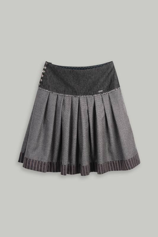 Rockmacherin Regndropfa Trachtenrock mit weichfließendem Wolljacquard Lagerräumung