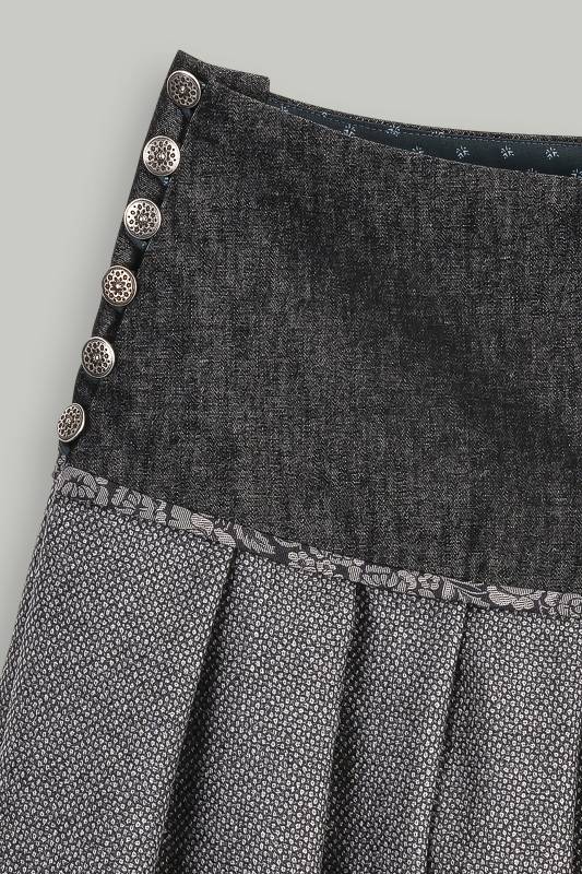 Rockmacherin Regndropfa Trachtenrock mit weichfließendem Wolljacquard Lagerräumung