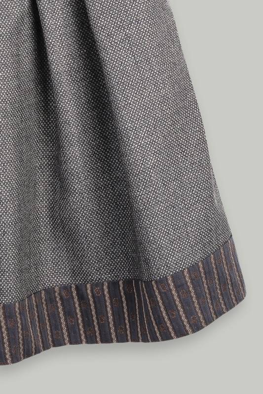 Rockmacherin Regndropfa Trachtenrock mit weichfließendem Wolljacquard Lagerräumung