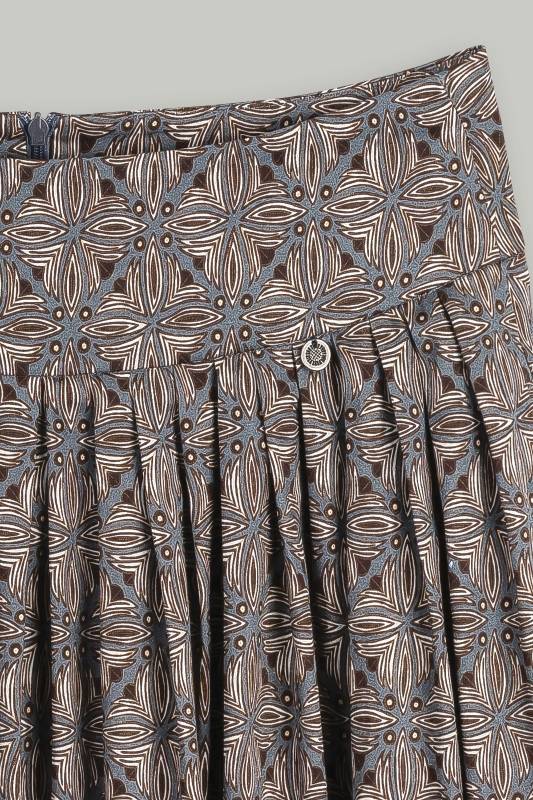 Rockmacherin Kalo Midirock mit formender Passe aus Baumwollsatin Online Outlet