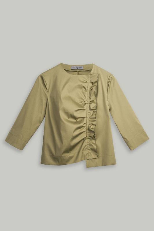 Rockmacherin Lara Trachtenbluse mit asymetrischer Rüsche