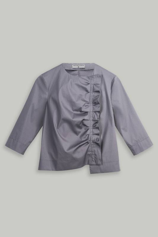 Rockmacherin Lara Trachtenbluse mit asymetrischer Rüsche Black Friday Preise