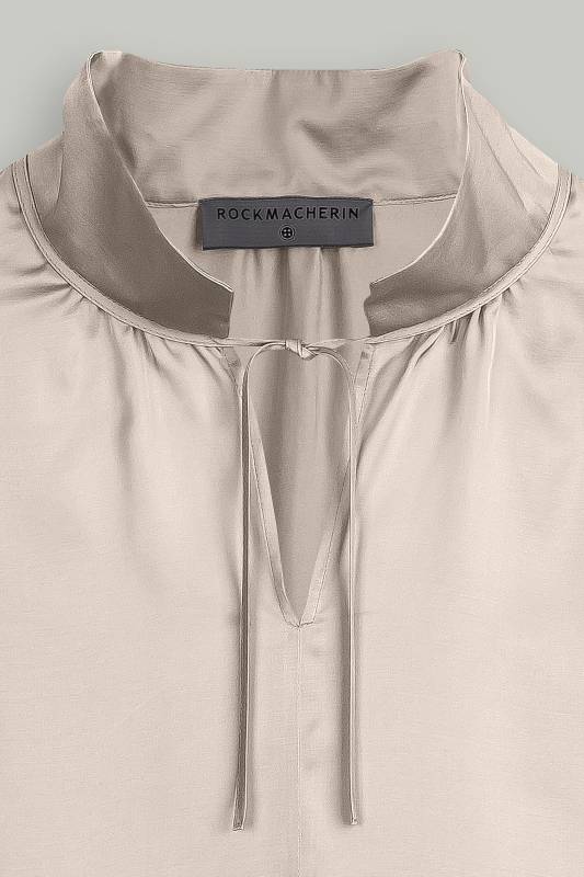 Rockmacherin Hilla Damenbluse oversized aus Viskosesatin zollfrei