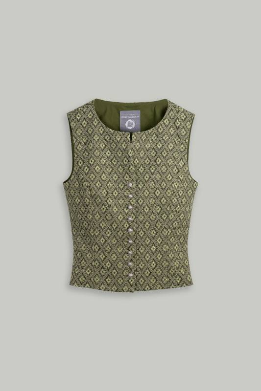 Rockmacherin Nanni Bachmann Damen Trachtenweste aus Wolljacquard