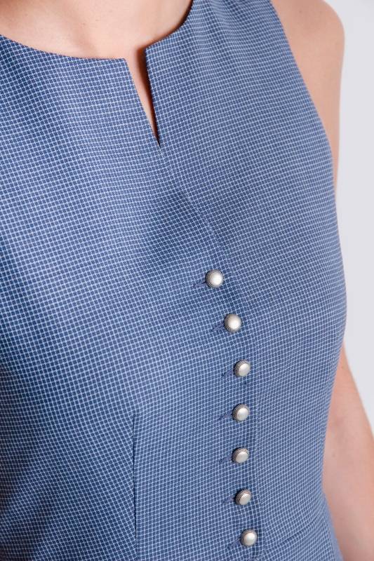 Rockmacherin Katha Kleid blau, kariert Begrenztes Angebot