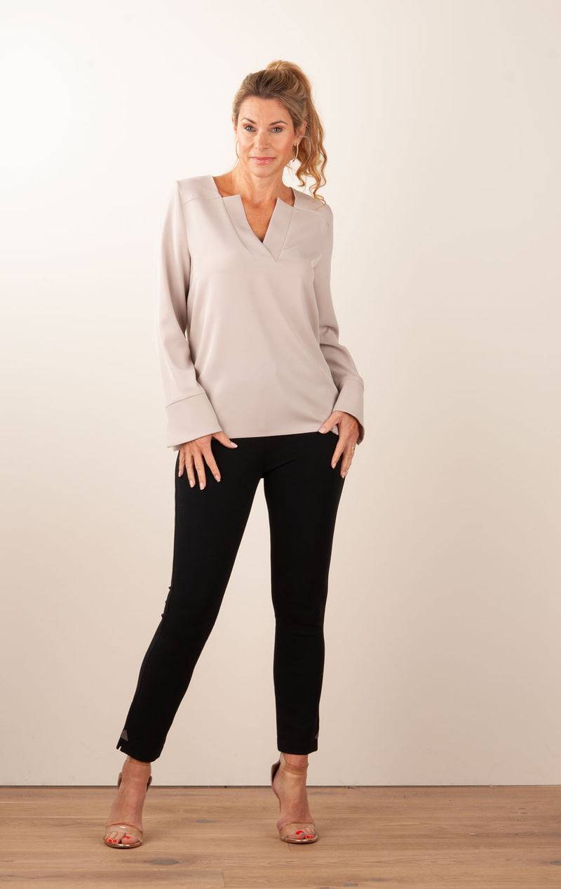 PIU&PIU Blusenshirt Taupe Cyber Monday