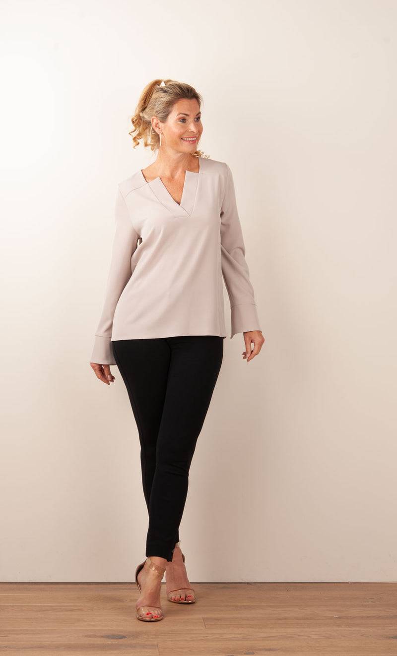 PIU&PIU Blusenshirt Taupe Cyber Monday