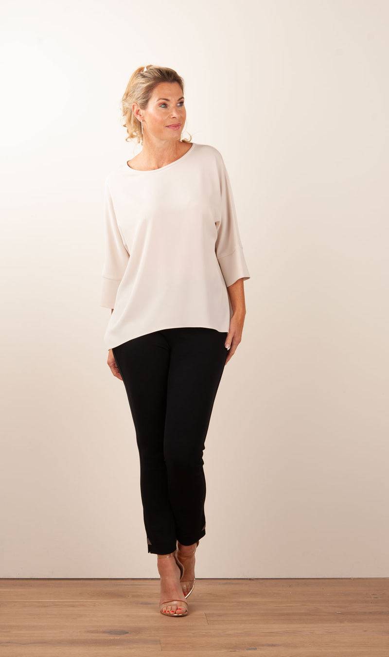 PIU&PIU Blusenshirt Hellbeige Weihnachtsangebot