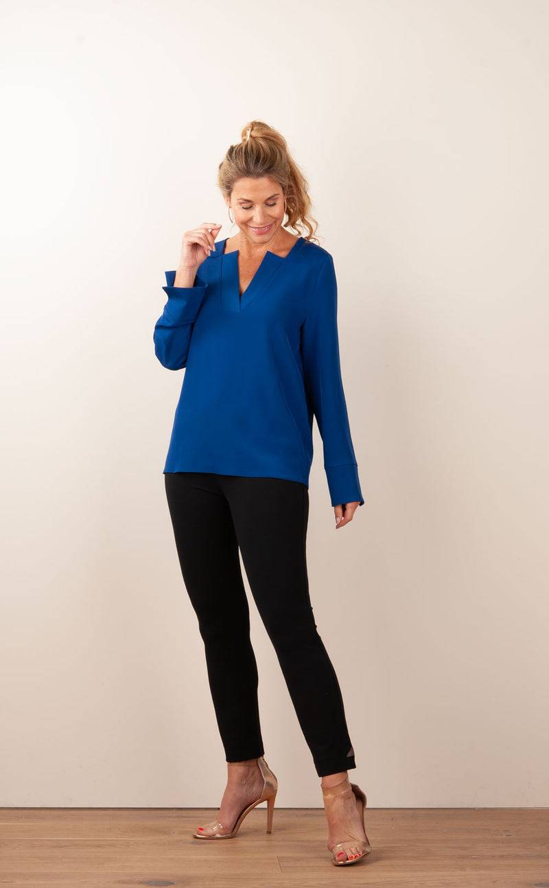 PIU&PIU Blusenshirt Royalblau Muttertagsangebot