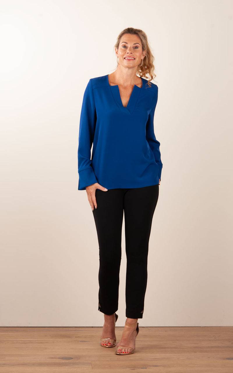 PIU&PIU Blusenshirt Royalblau Muttertagsangebot