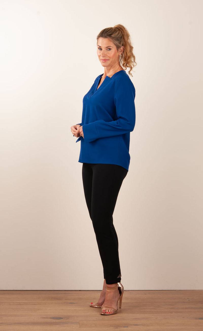 PIU&PIU Blusenshirt Royalblau Muttertagsangebot