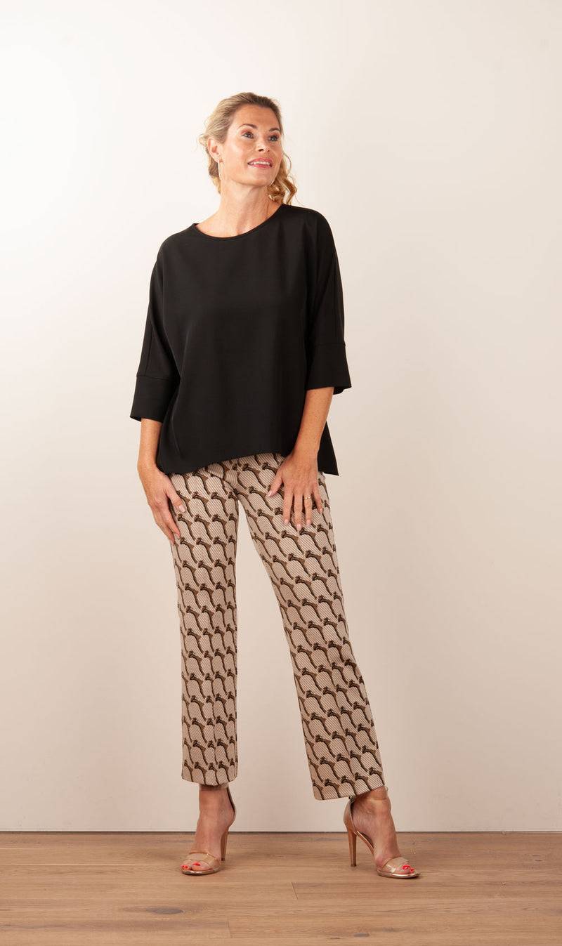 PIU&PIU Blusenshirt Schwarz Valentinstagsangebot