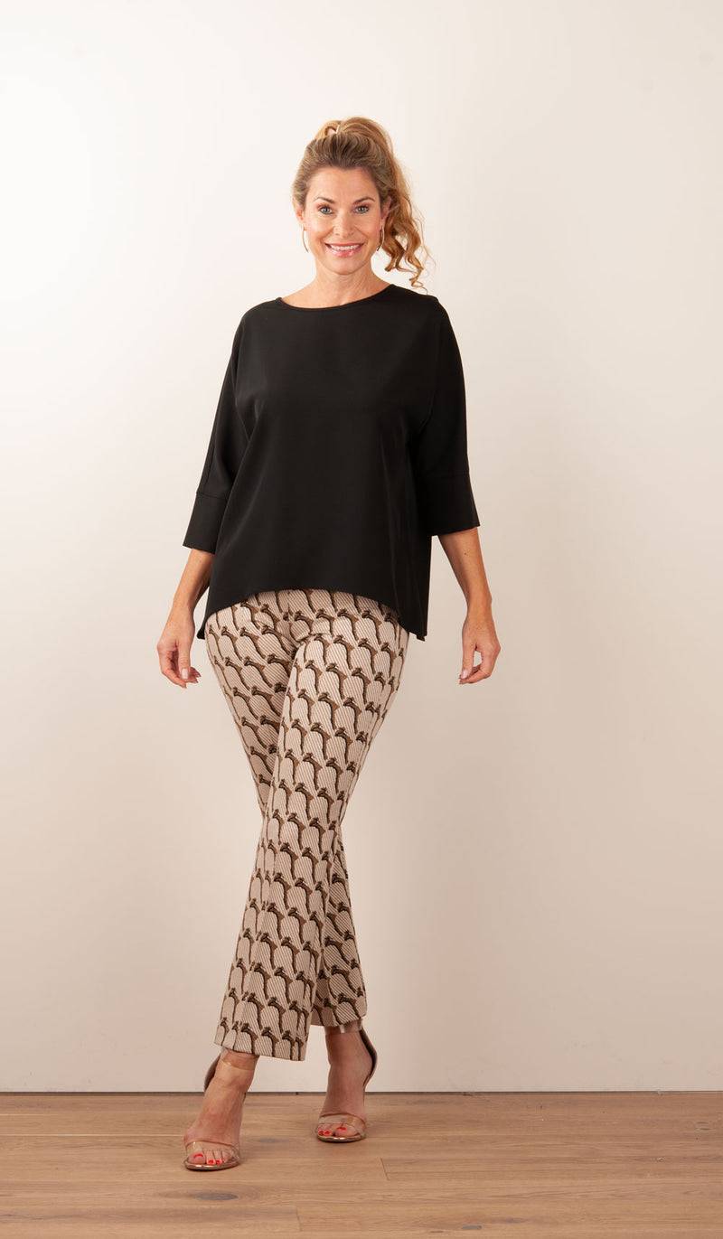 Cambio Hose „Faith“ Beige | Gold | Schwarz Jubiläumsangebot