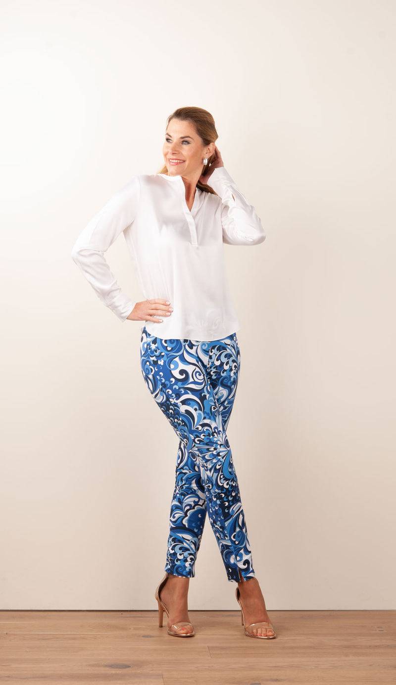 Seductive Hose „Sabrina“ Blau | Weiß Jubiläumsangebot