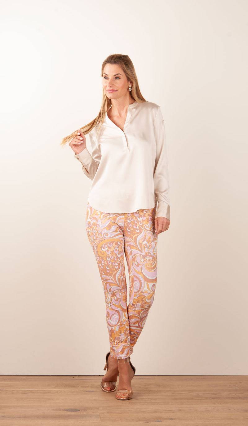 Seductive Hose „Sabrina“ Puder | Orange | Multicolor Zeitlich begrenztes Angebot