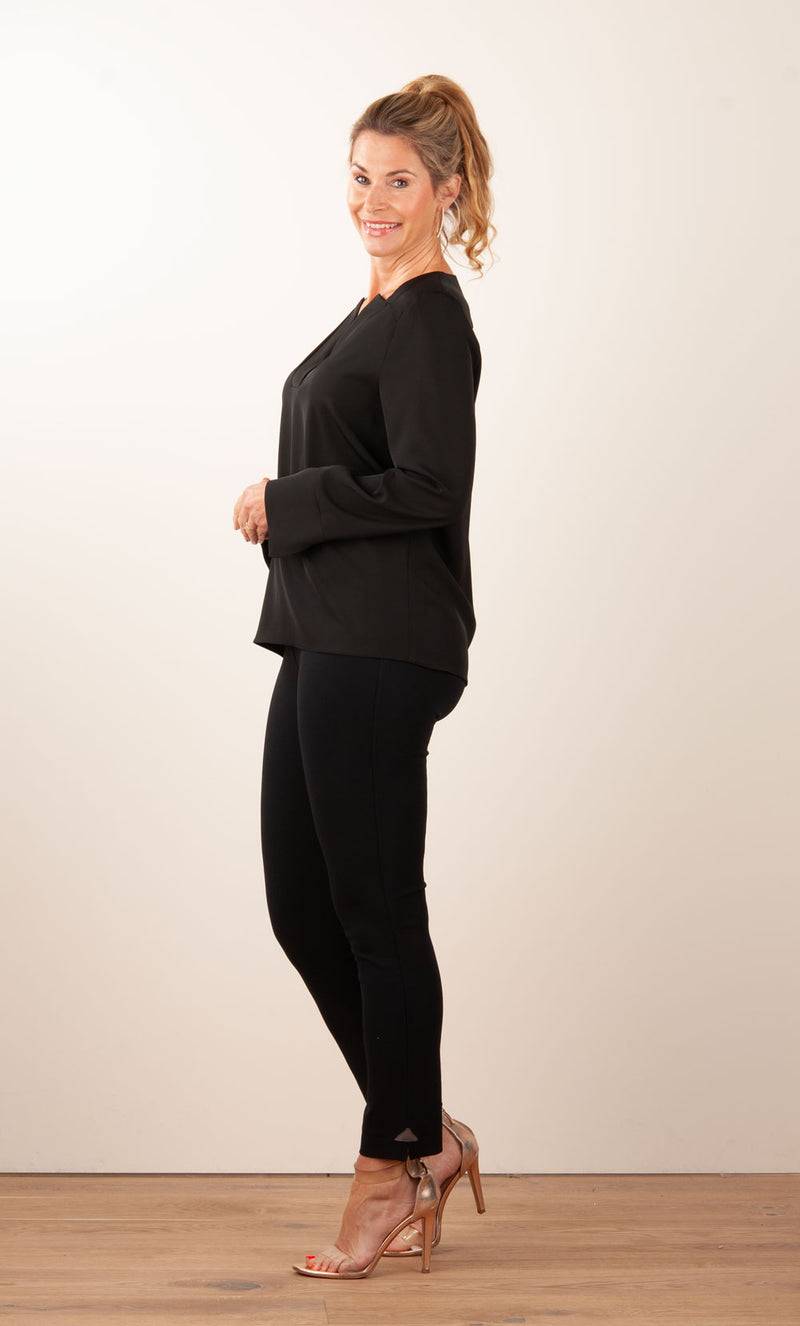 PIU&PIU Blusenshirt Schwarz Exklusive Angebote