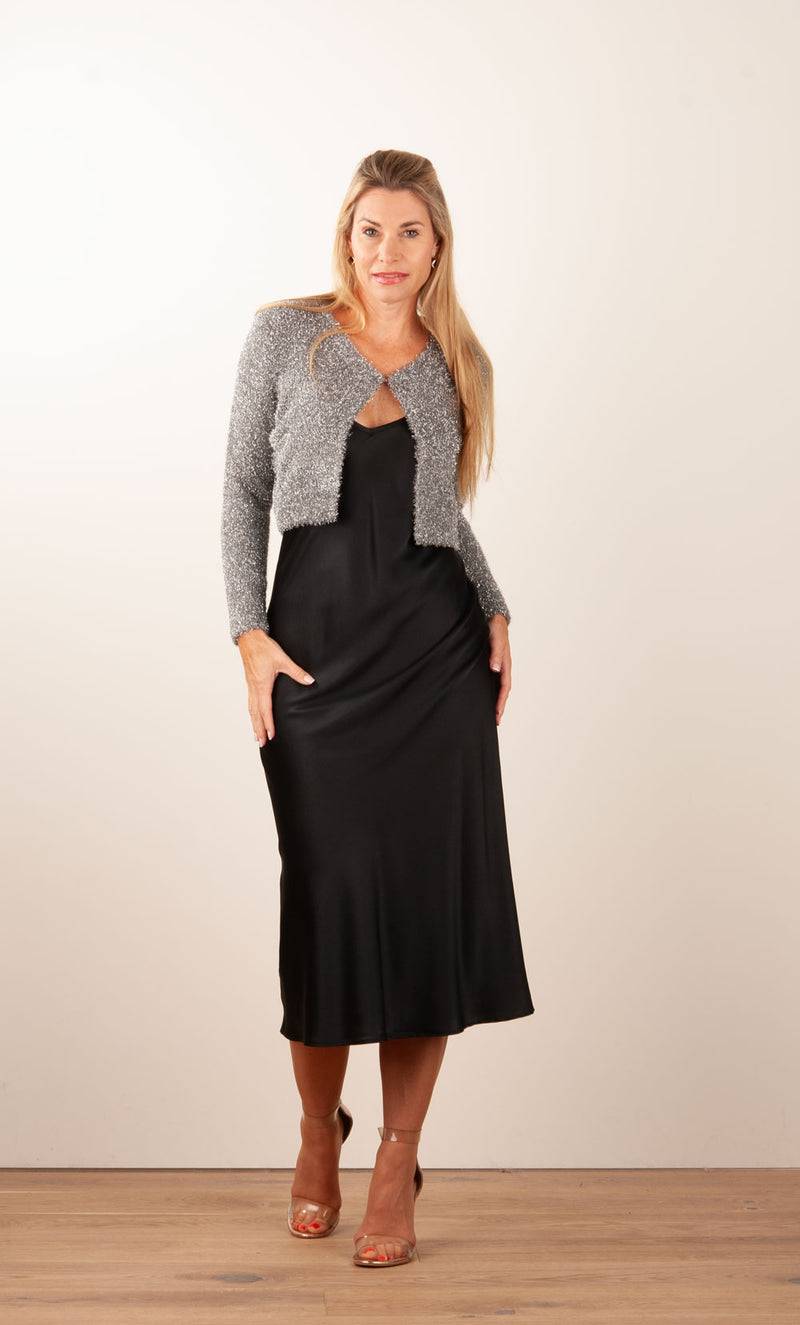 fleur Strickjacke Silber Begrenzt auf 3 Tage