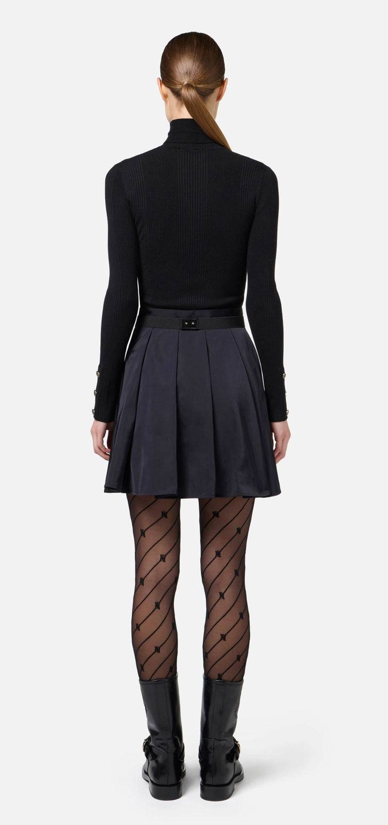 Elisabetta Franchi Kleid Schwarz Im Verkauf