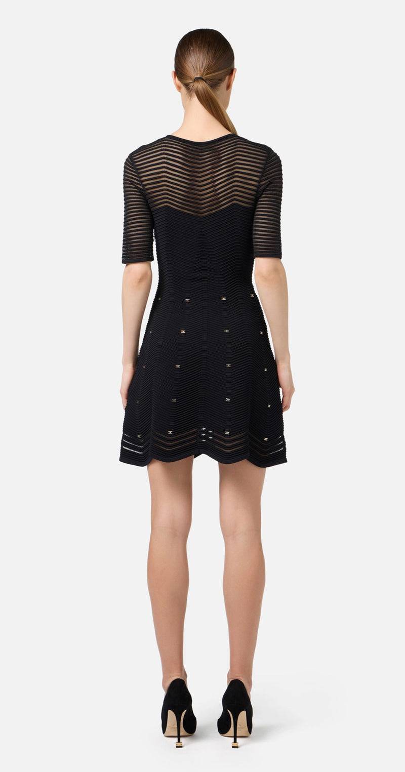 Elisabetta Franchi Kleid Schwarz zollfrei
