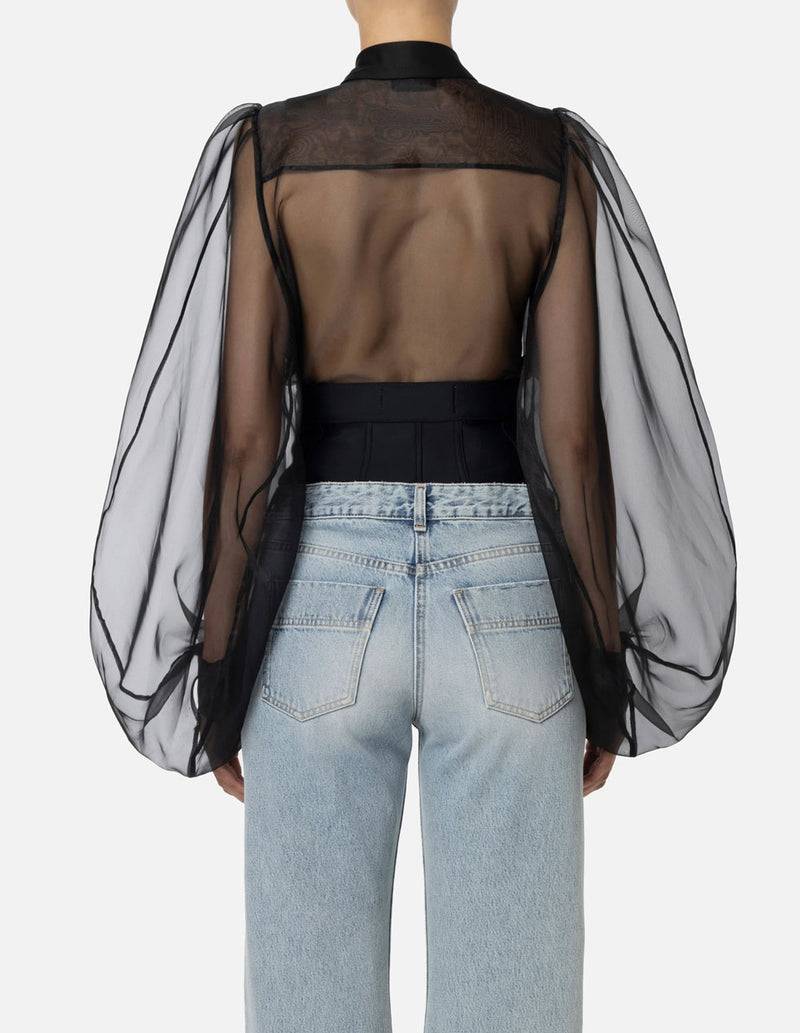 Elisabetta Franchi Body-Bluse Schwarz 50% Rabatt für begrenzte Zeit