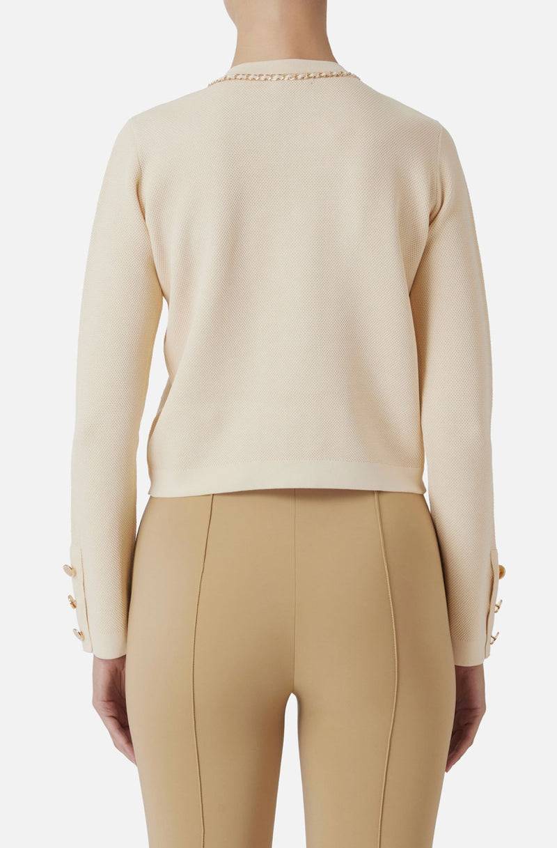 Elisabetta Franchi Strickjacke Beige Rabatte dieses Monats