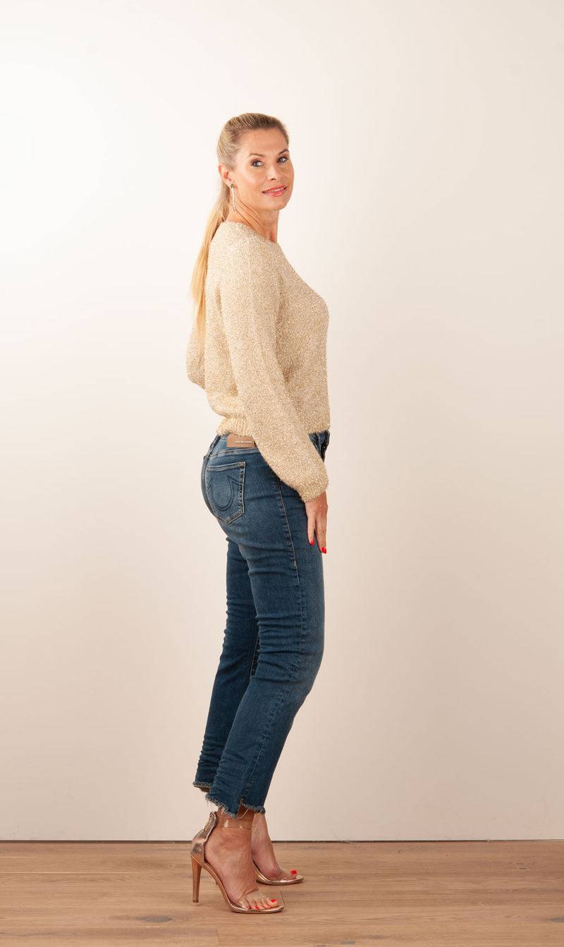 fleur Pullover Gold Verkauf