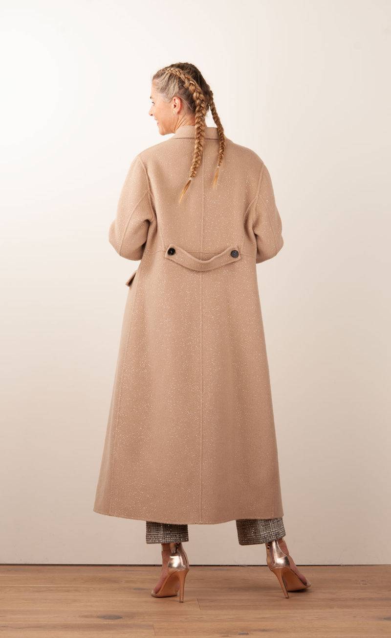 VITTORIA Mantel „Glitzer“ Beige Fabrikpreis
