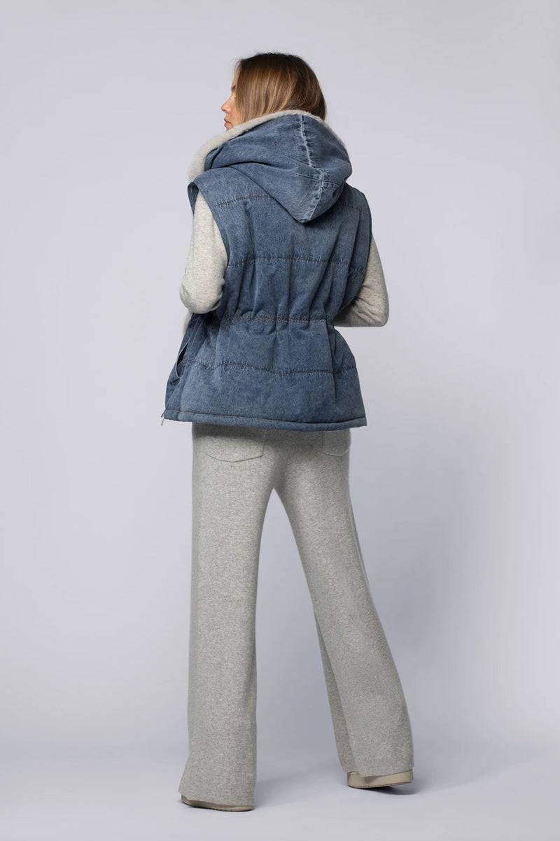 MAX & MOI Jeansjacke Blau | Grau Sonderangebot
