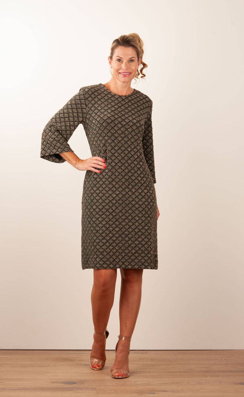 ana alcazar Kleid „Glitzer“ Schwarz | Grün | Gold Online Shopping