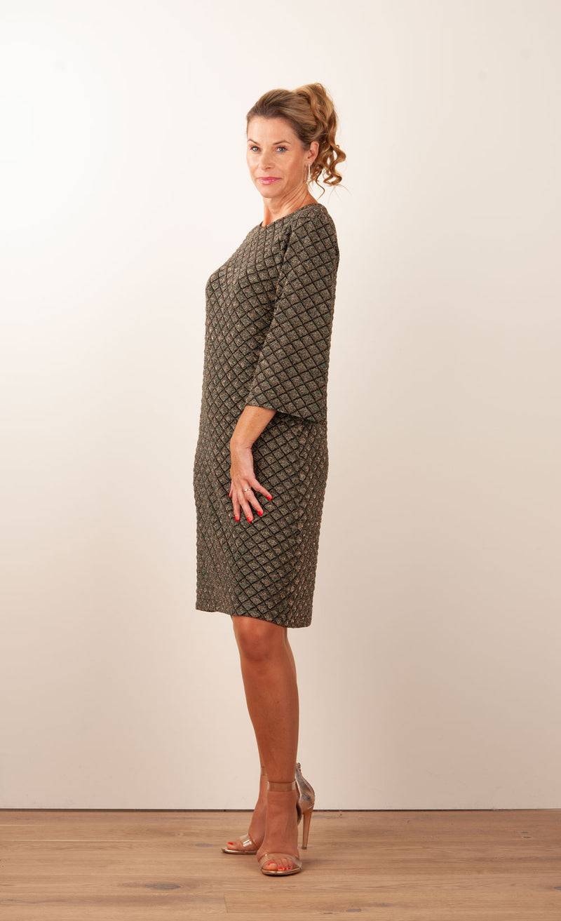 ana alcazar Kleid „Glitzer“ Schwarz | Grün | Gold Online Shopping