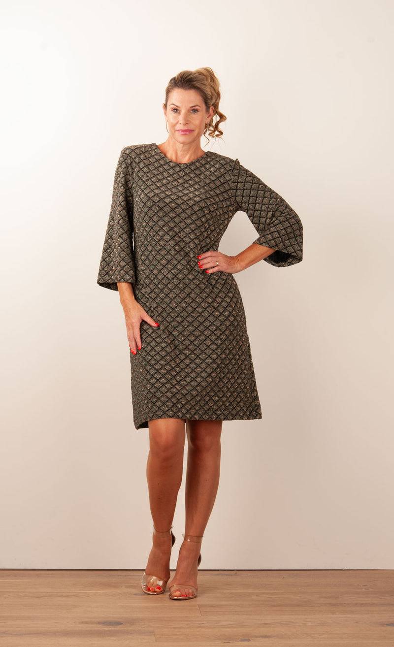 ana alcazar Kleid „Glitzer“ Schwarz | Grün | Gold Online Shopping