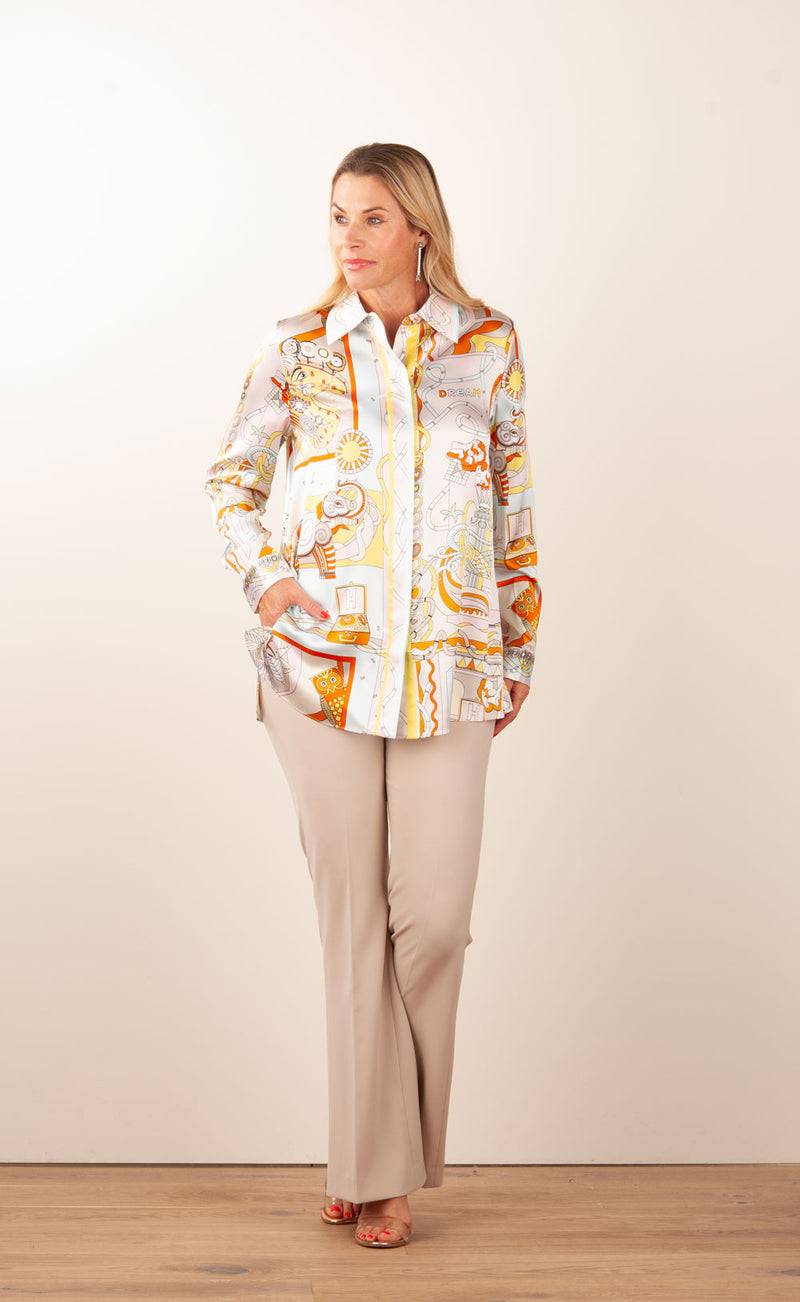 Herzensangelegenheit Bluse Puder | Multicolor Black Friday