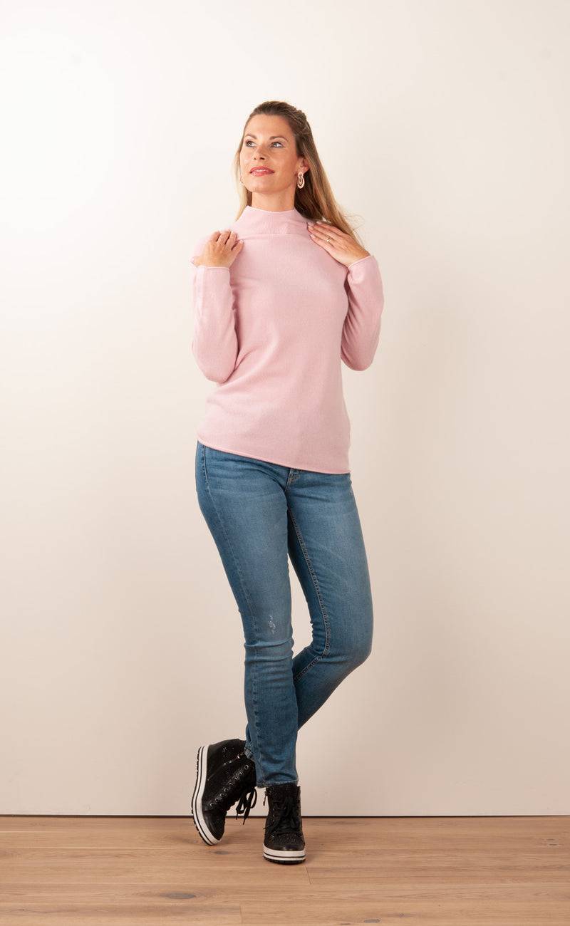 fleur Kaschmir Pullover Rosa Super Sparpreis