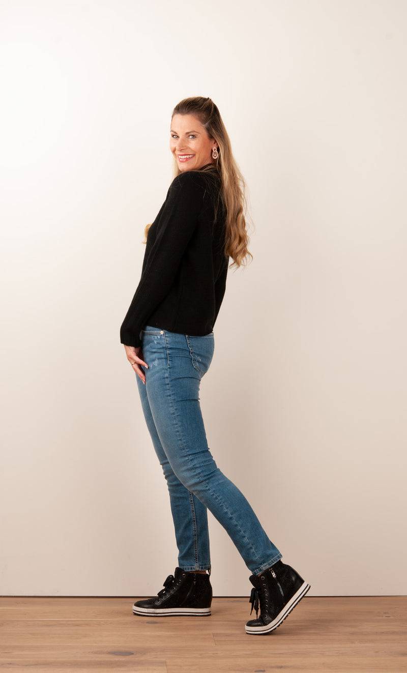fleur Kaschmir Pullover Schwarz Wochenangebot