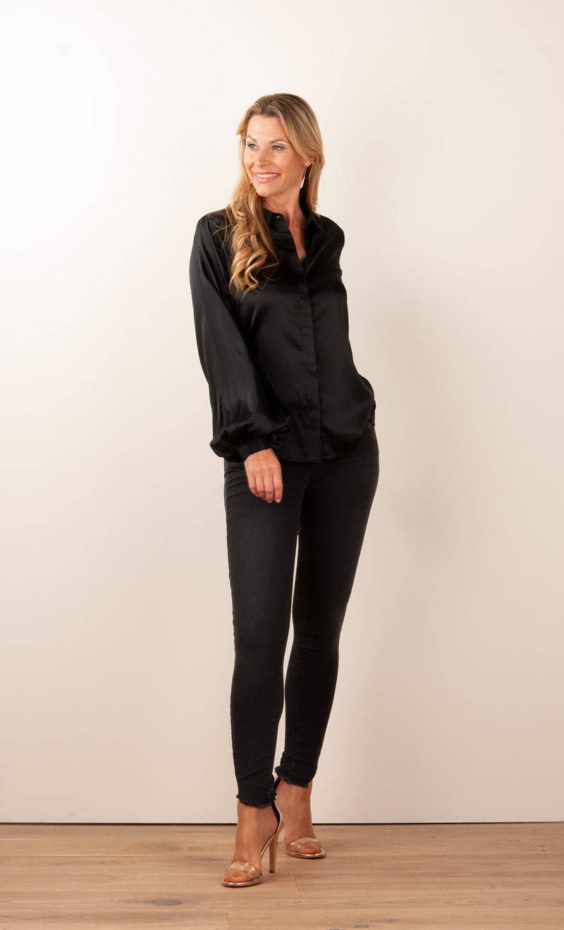 Charlotte Sparre Bluse Schwarz Discount Store für neue Produkte