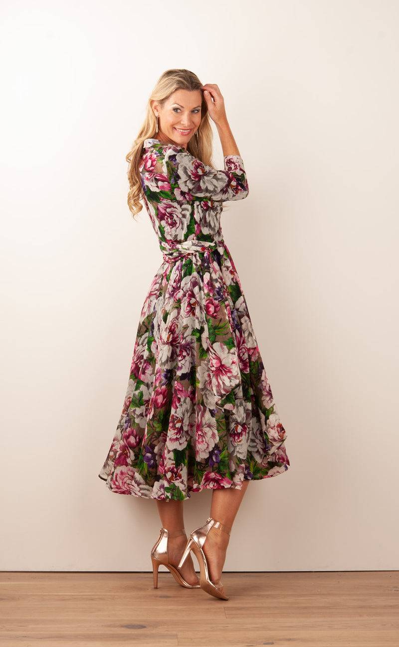 Samantha Sung Kleid „Olivia“ Pink | Multicolor Nur noch ein Tag übrig