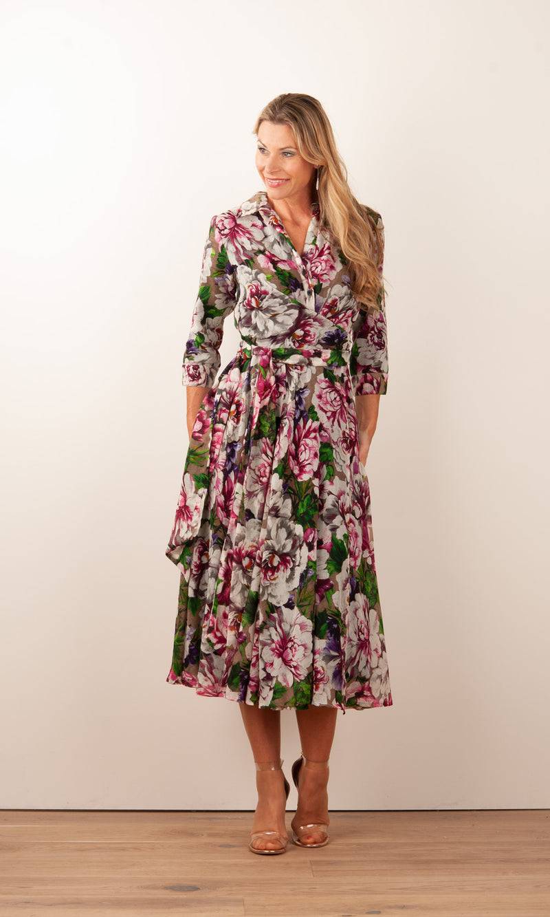 Samantha Sung Kleid „Olivia“ Pink | Multicolor Nur noch ein Tag übrig