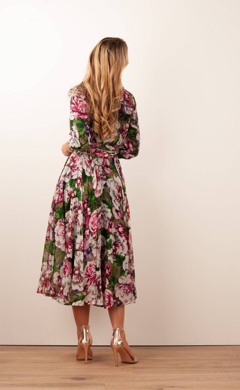 Samantha Sung Kleid „Olivia“ Pink | Multicolor Nur noch ein Tag übrig