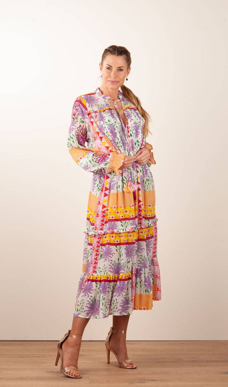 Taj Kleid Weiß | Multicolor Neueste Stile